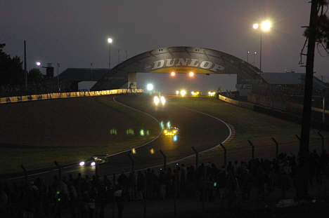 Race action by night.
(Foto: Motorsporten.dk)